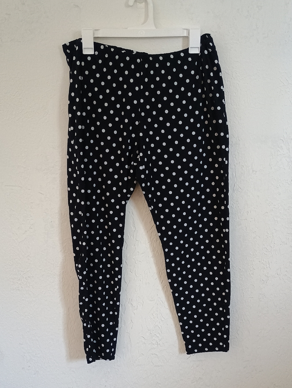 Joe Boxer Black and White Polka Dot Leggings